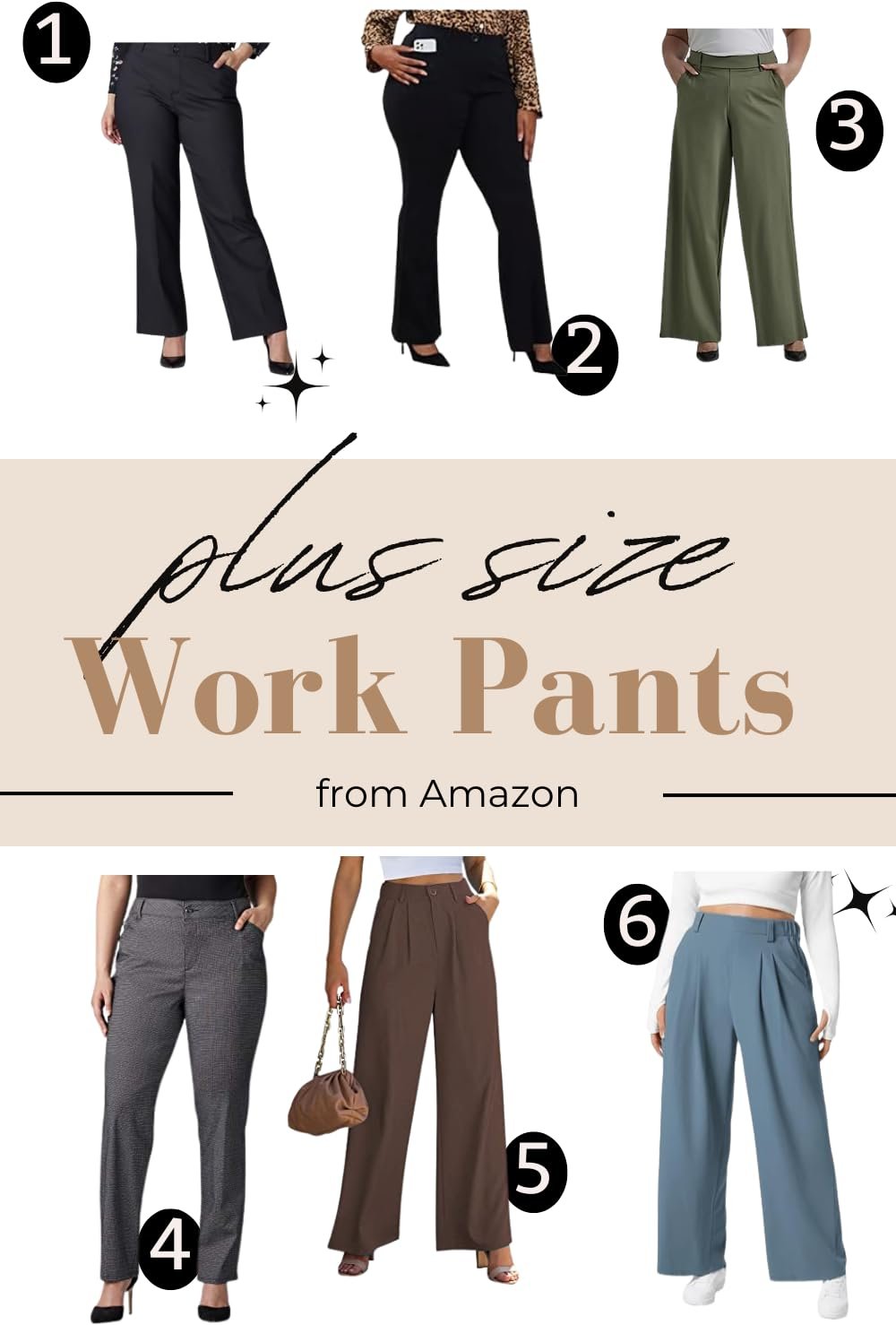 Best Plus-Size Work Pants from Amazon